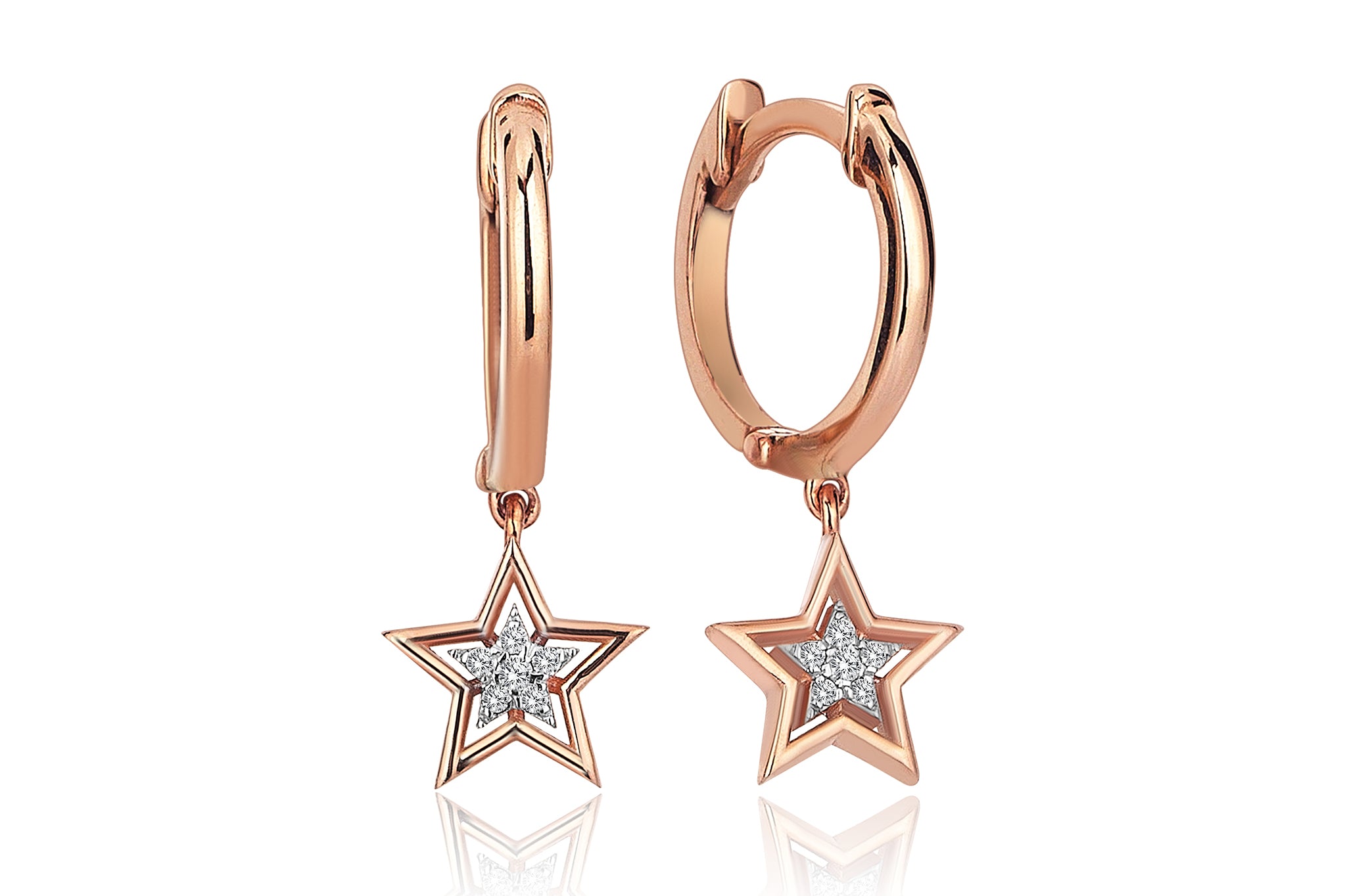 Mahal Star White Küpe