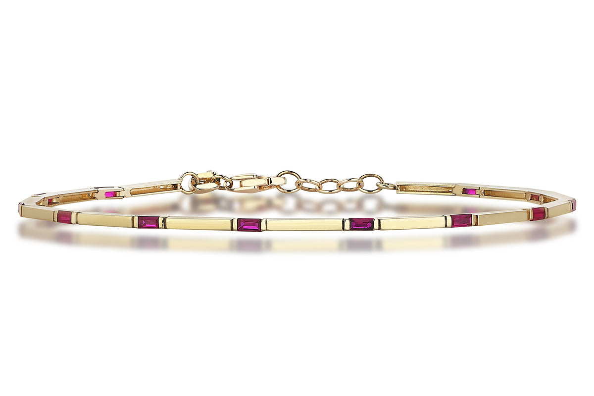 Cable Ruby Bangle