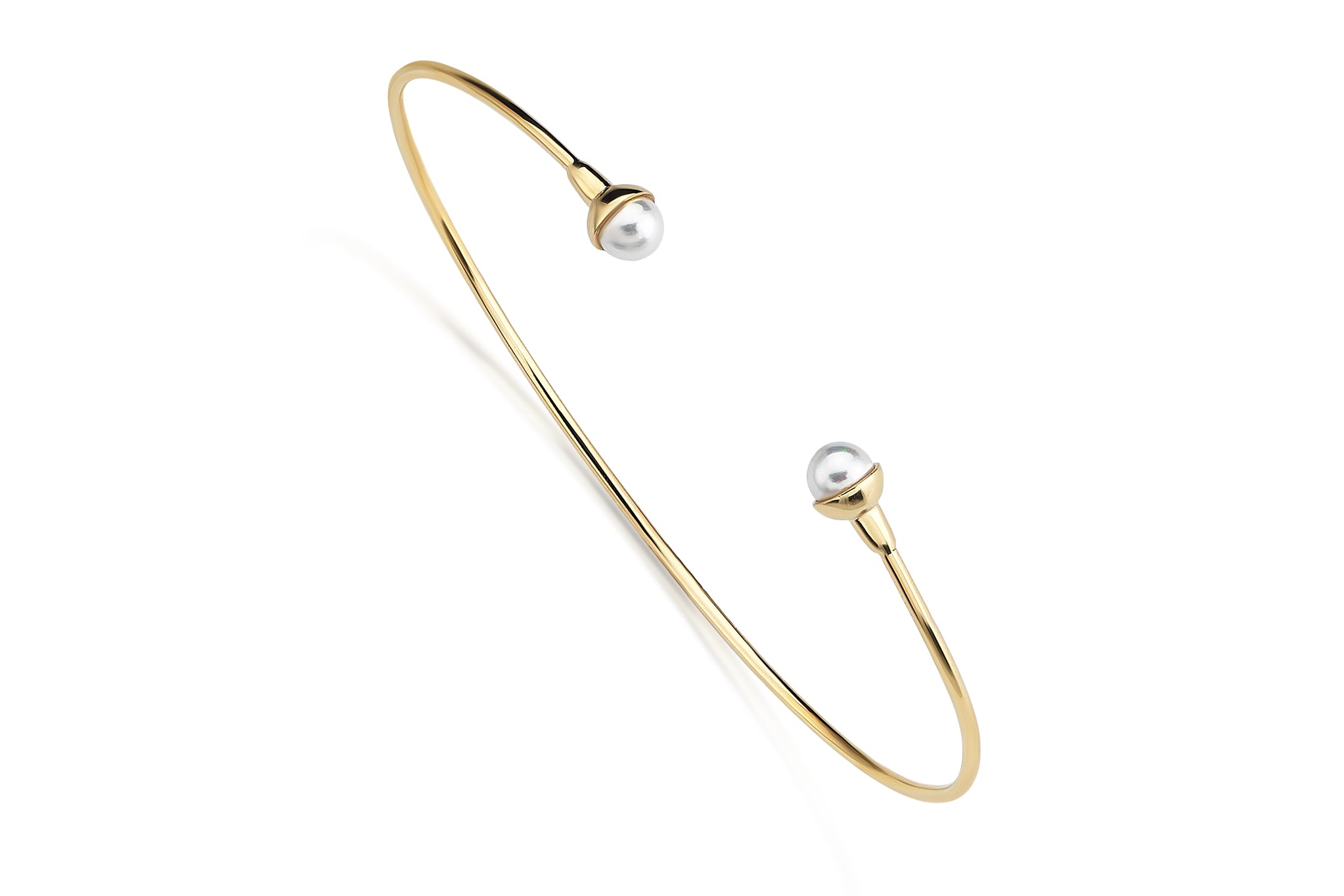 No Stress Pearl Bangle