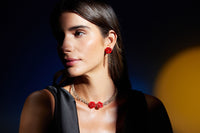 Bıçak ve Gül Earrings