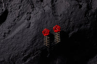Bıçak ve Gül Earrings