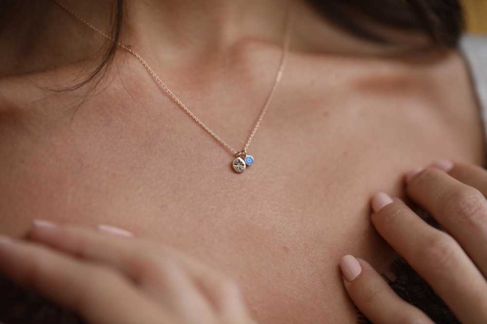 Mini Kutup Yıldızı ve Göz kolye