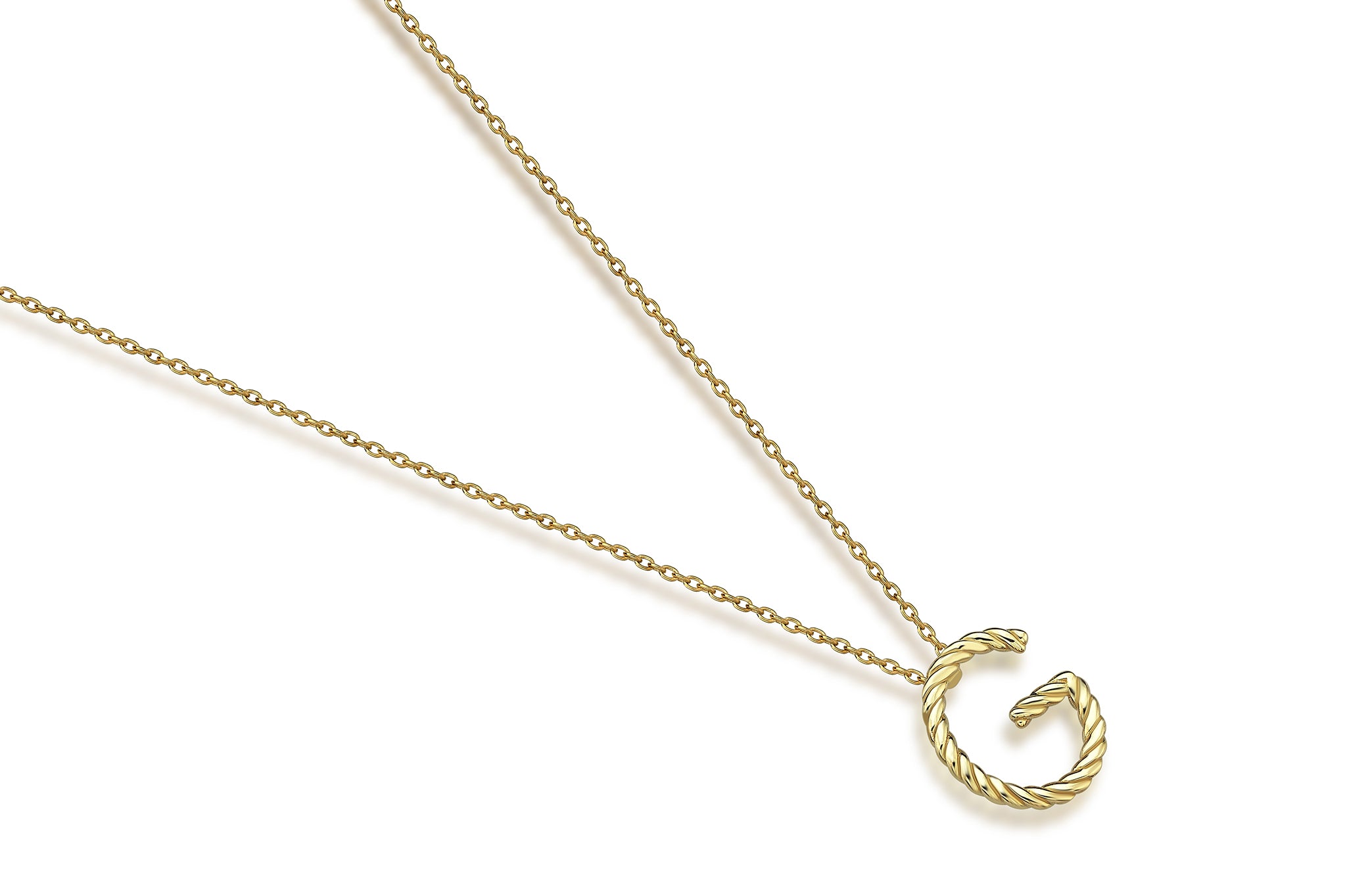 Mini Burgu Harf Kolye