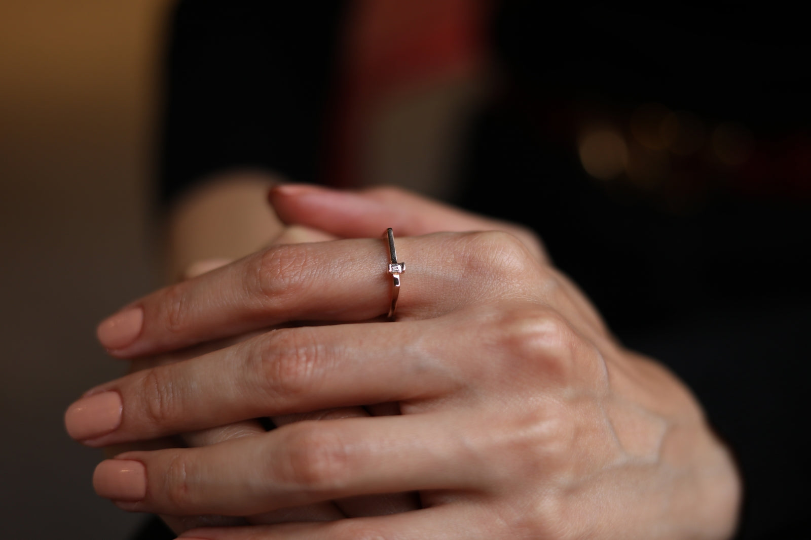 Mini Baget Kare Yüzük