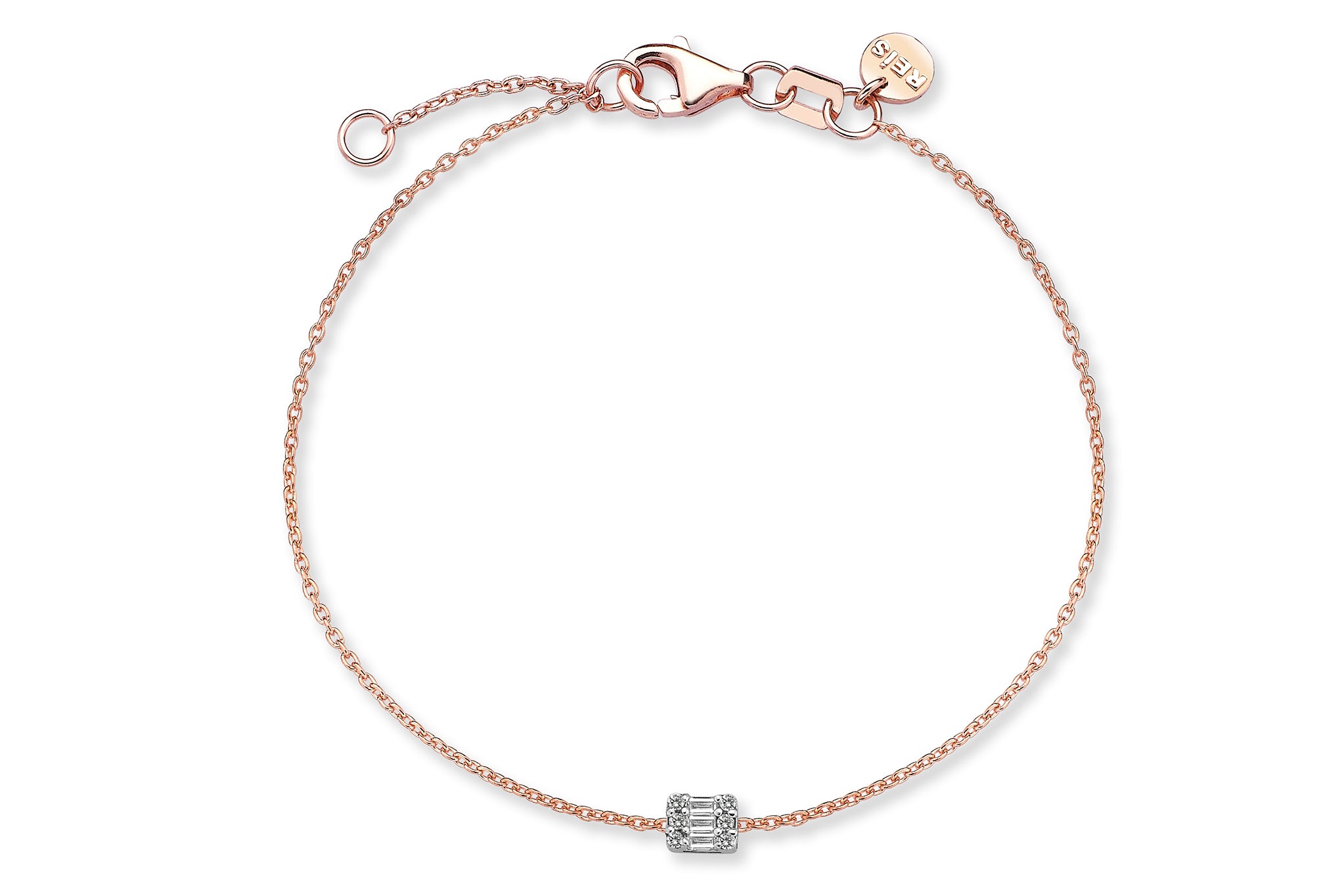 Baget Pırlanta Zincir Bilezik