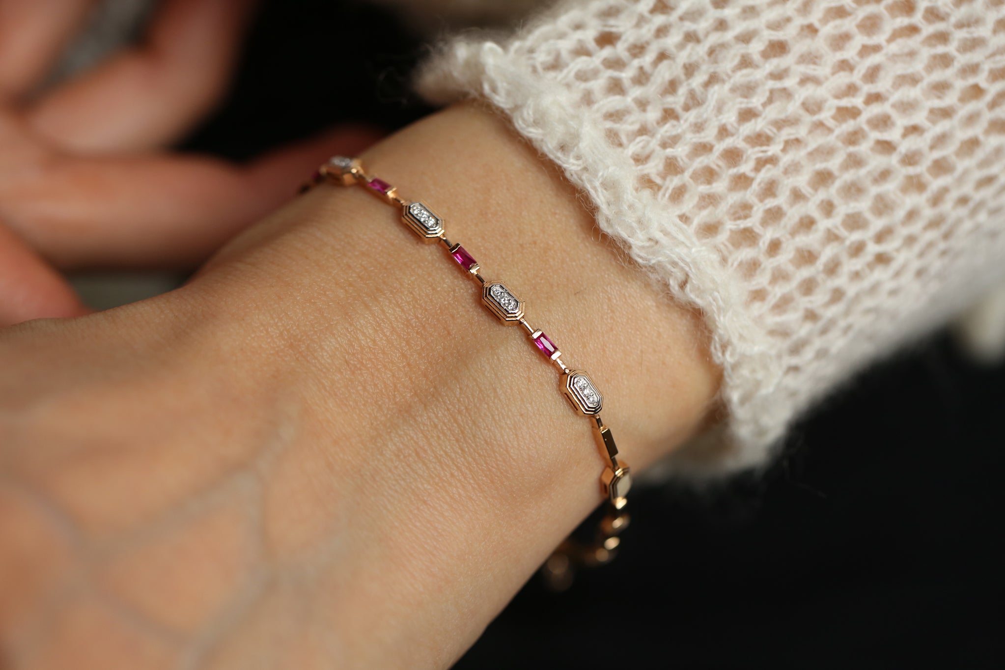 Ruby Glow Bracelet