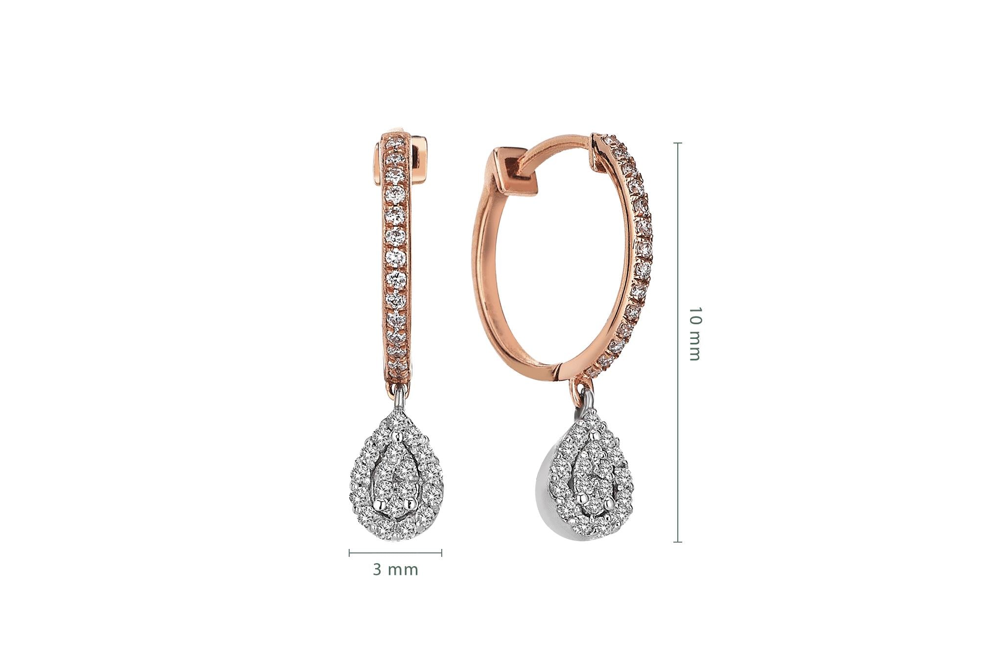 Damla Pırlanta Küpe