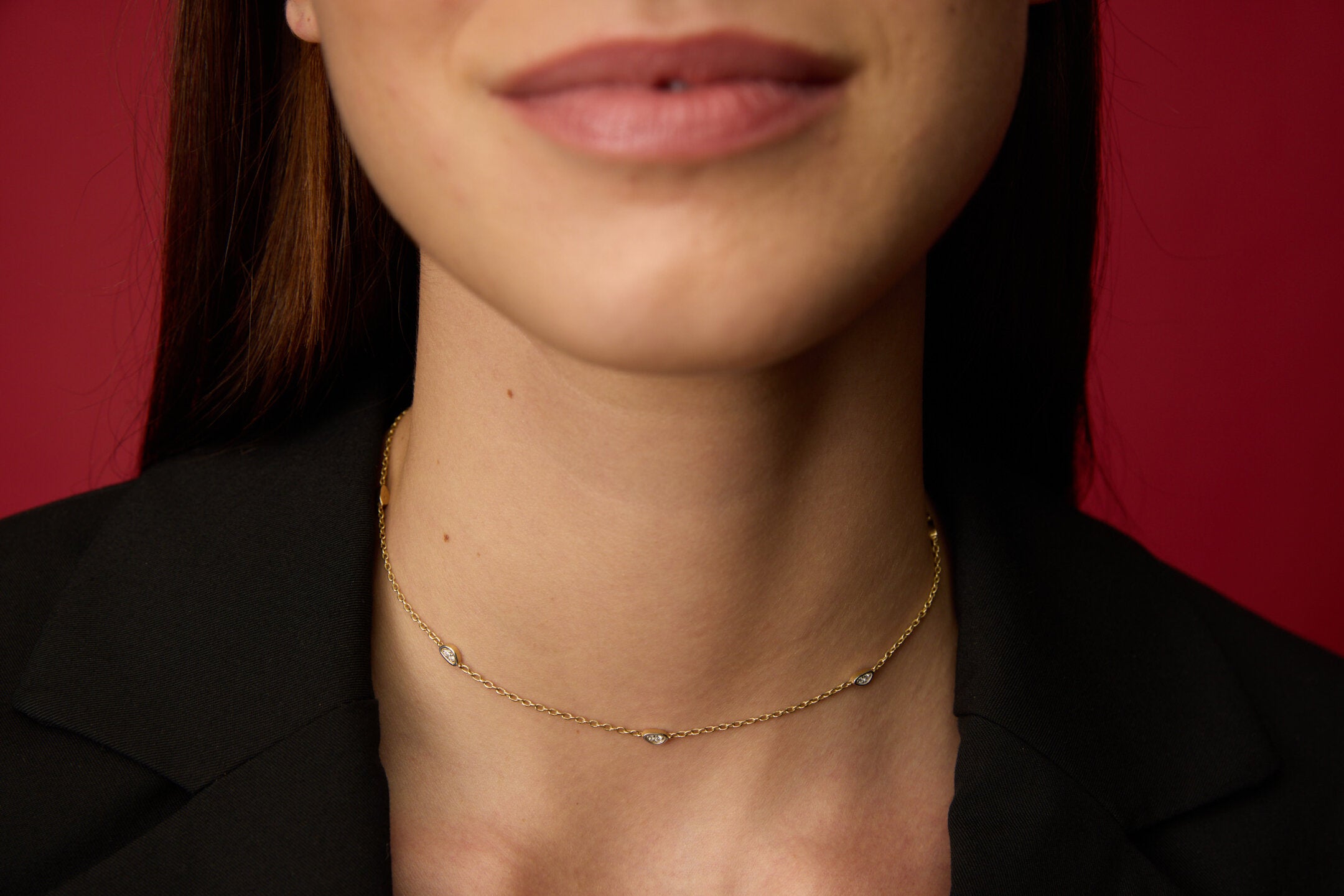 Diamond Esperanza Drop Choker