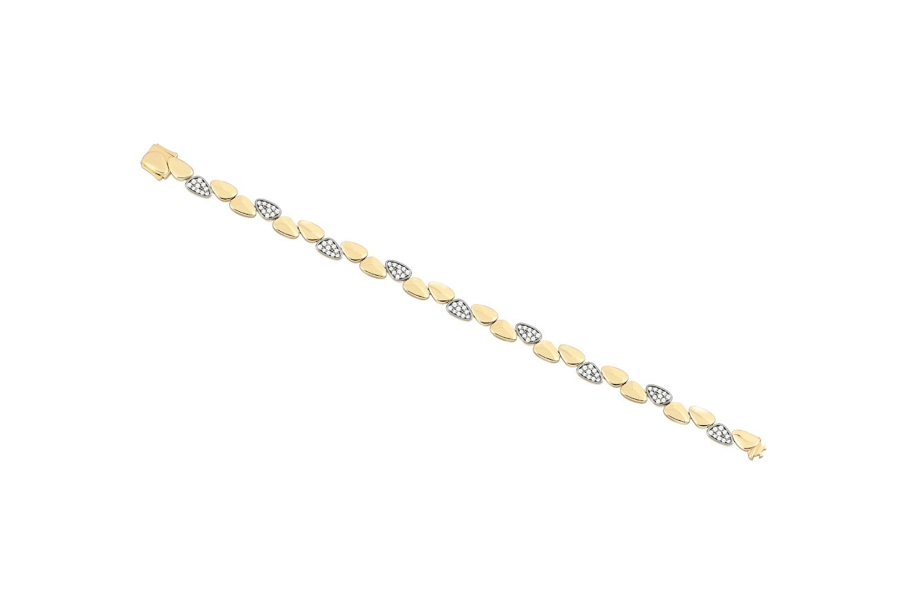 Path and Track Bracelet White