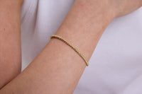 Seven & Eleven Gold Bead Necklace