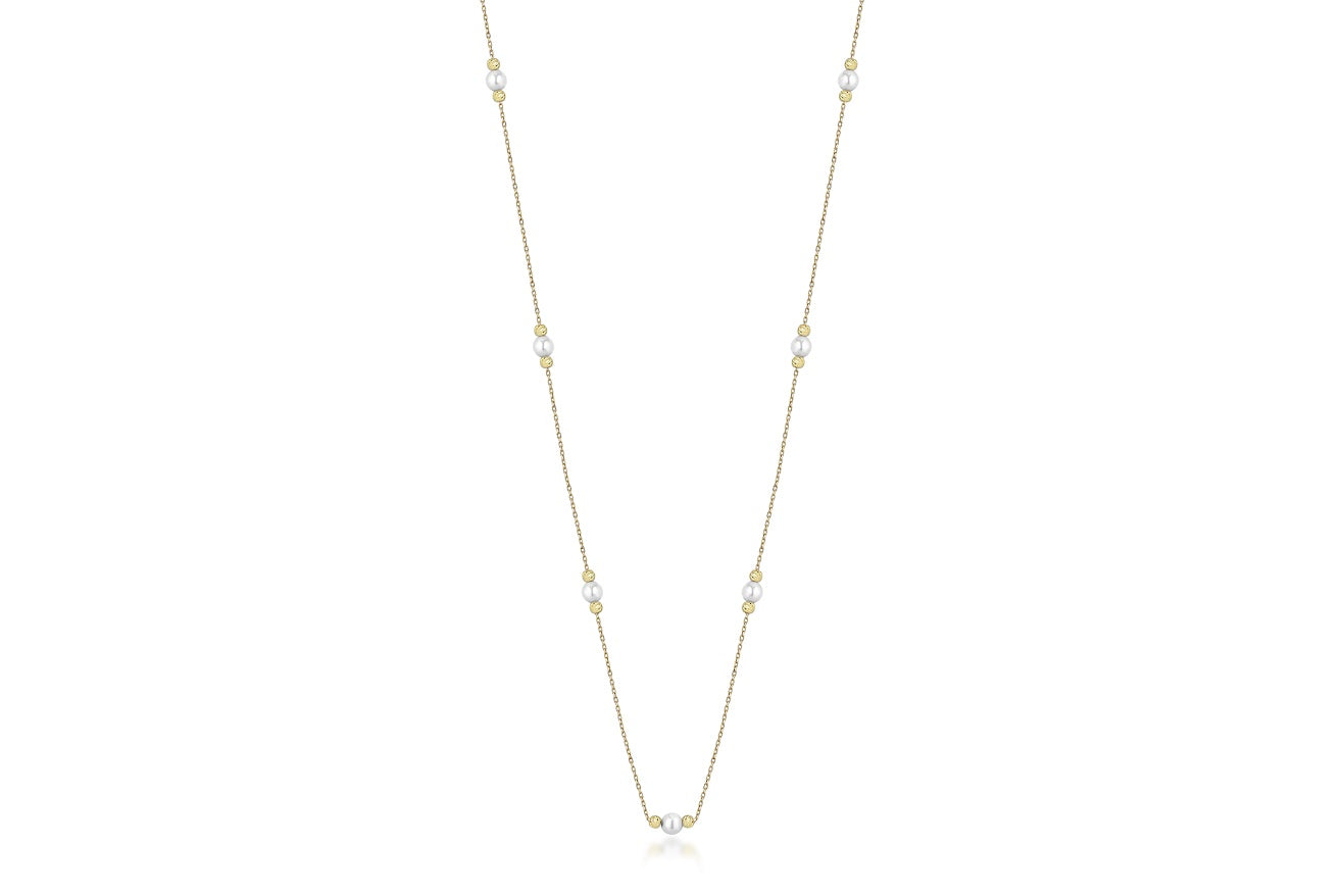 Seven & Eleven Pearl Necklace