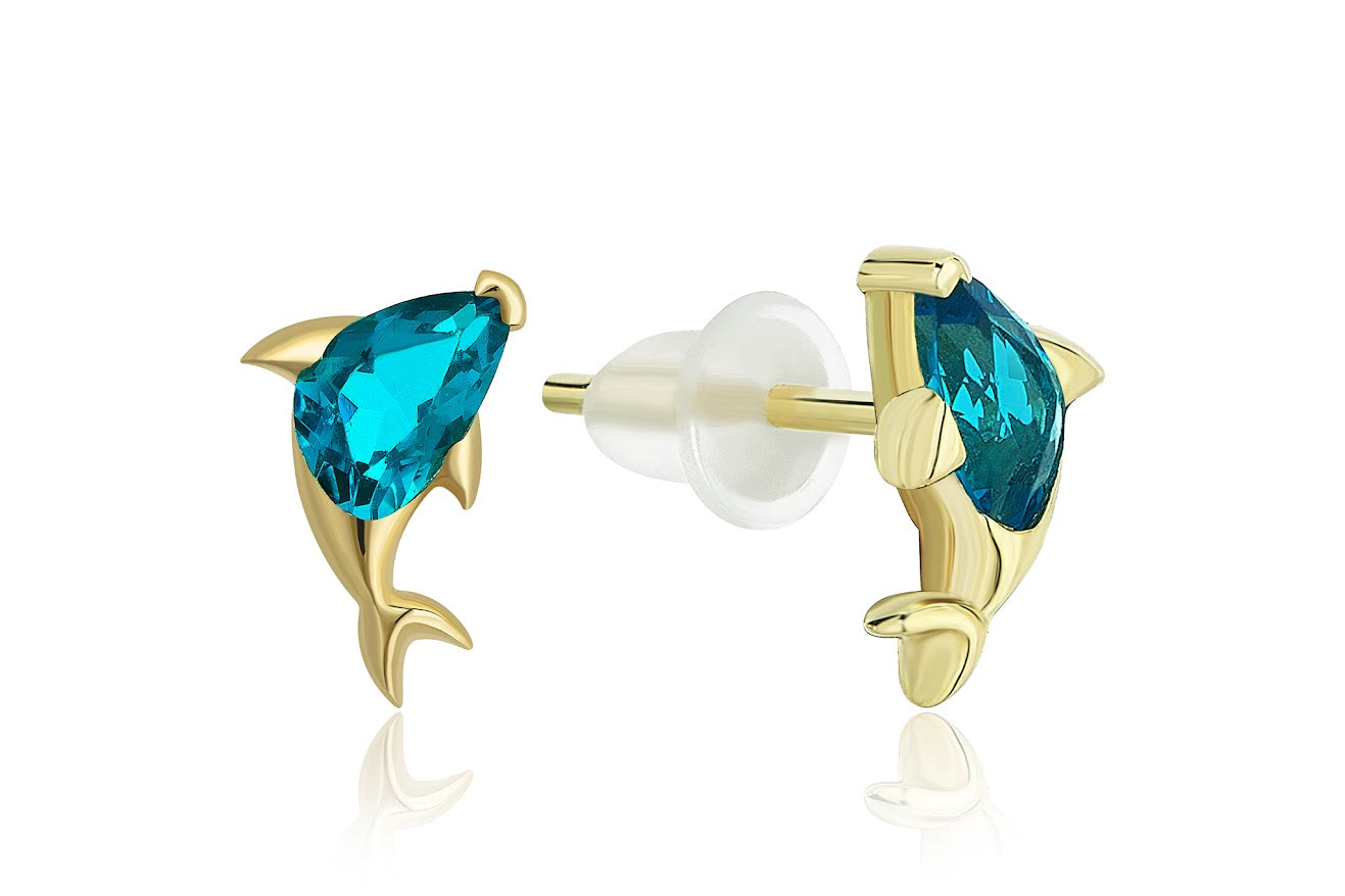 Mini Flipper Bluey Earrings