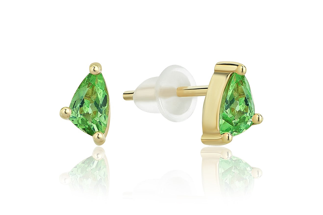Green Drop Earrings