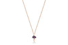 Violet Mushroom Necklace