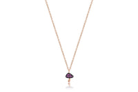 Violet Mushroom Necklace