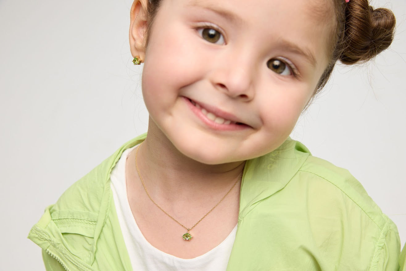 Minty Beetle Necklace