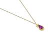 Romantic Ribbon Amethyst Necklace