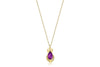 Romantic Ribbon Amethyst Necklace