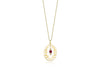Ruby Floral Garland Necklace