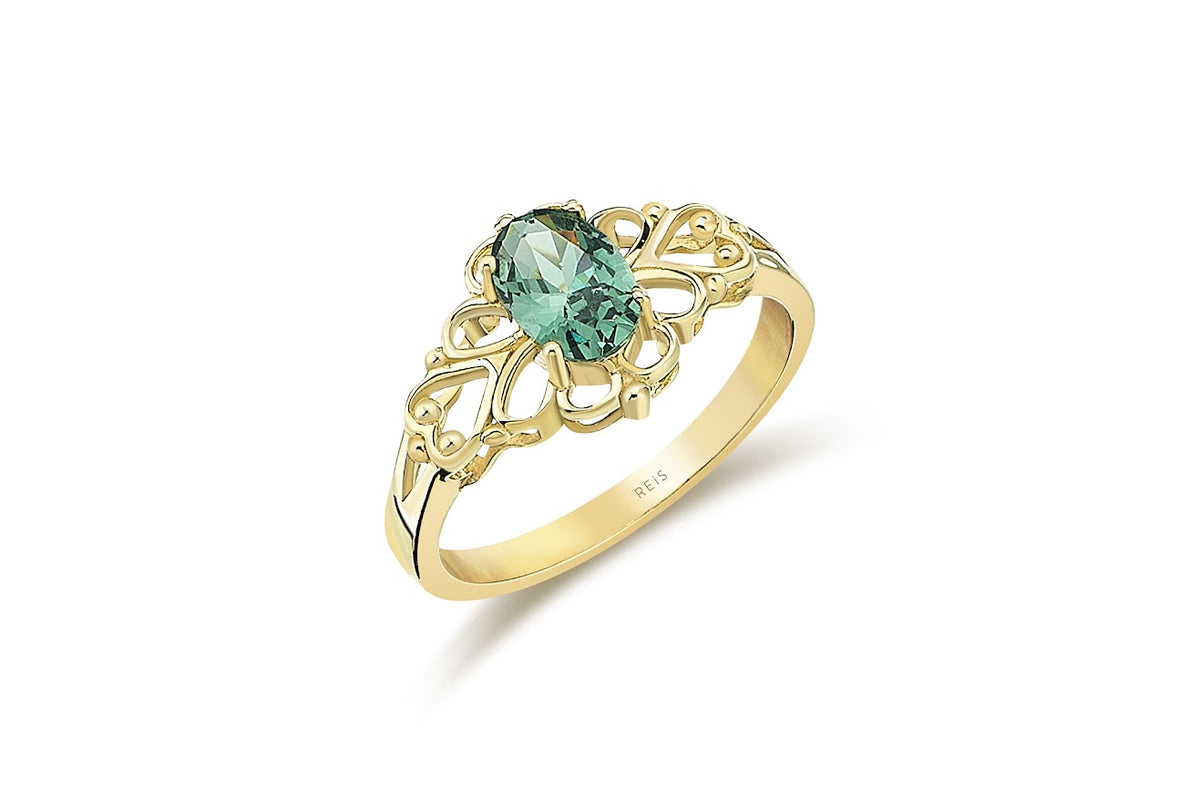 Nostalgic Green Sapphire Ring