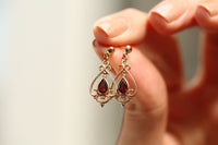 Poem Garnet  Earrings