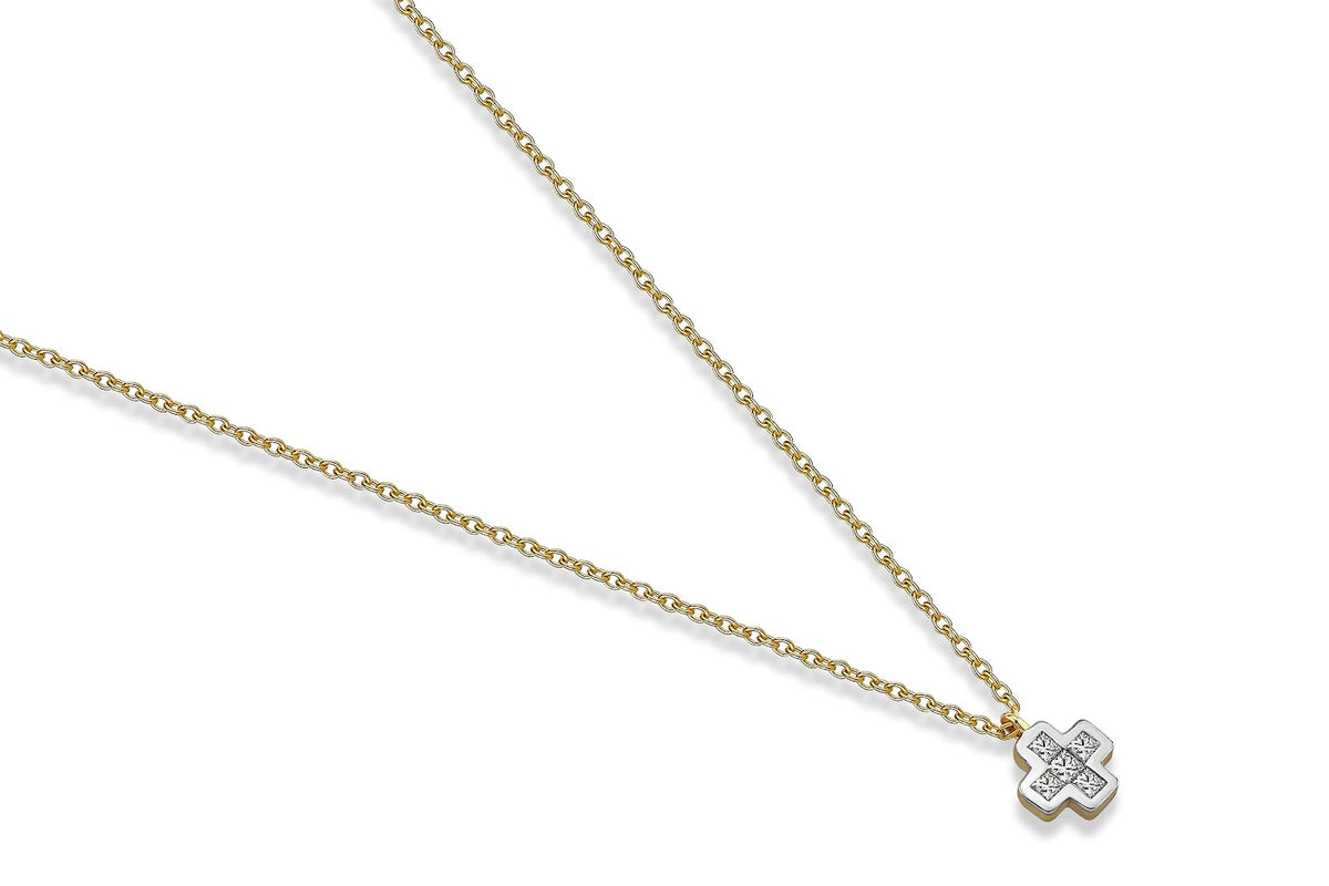 Cross Tetris Necklace