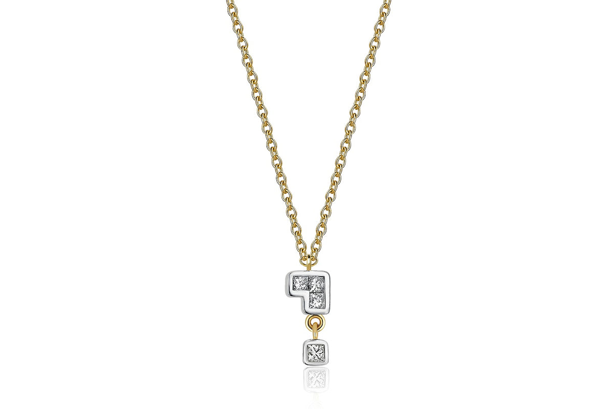 Tee Tetris Necklace