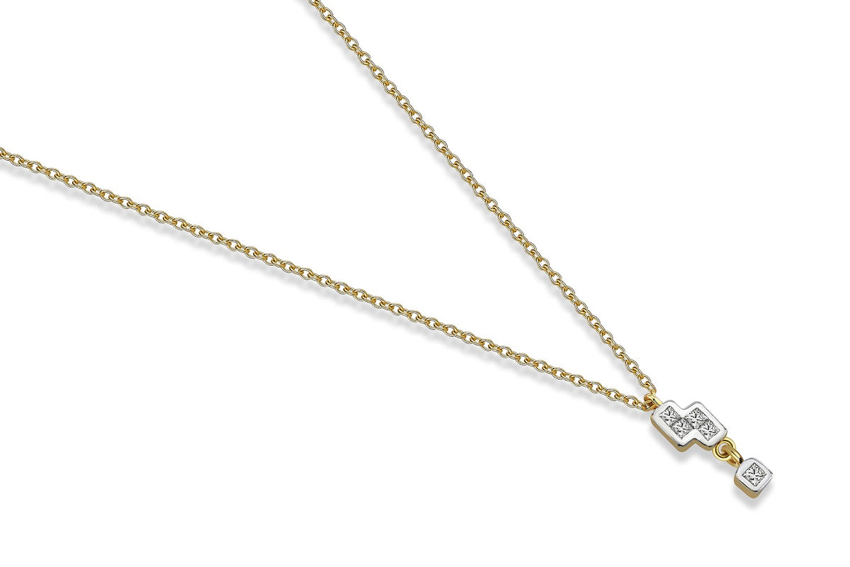 Zigzag Tetris Necklace