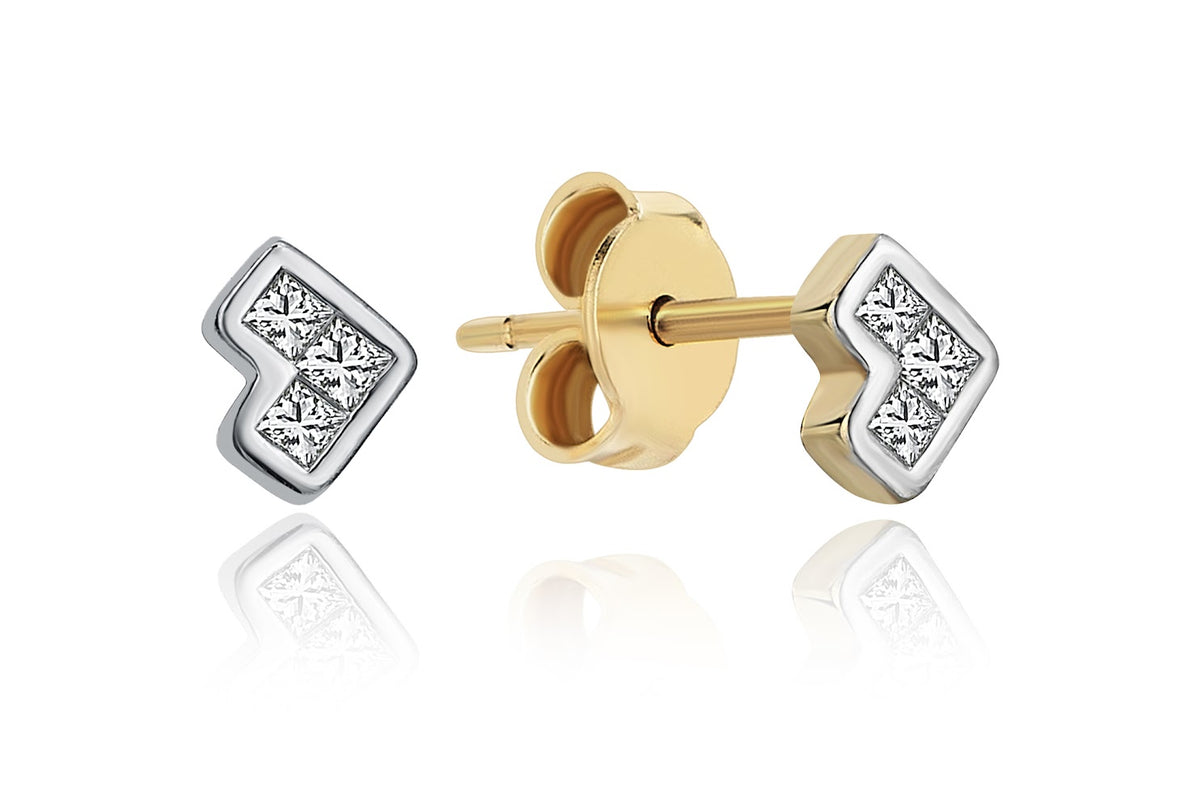 Mini Corner Tetris Earrings