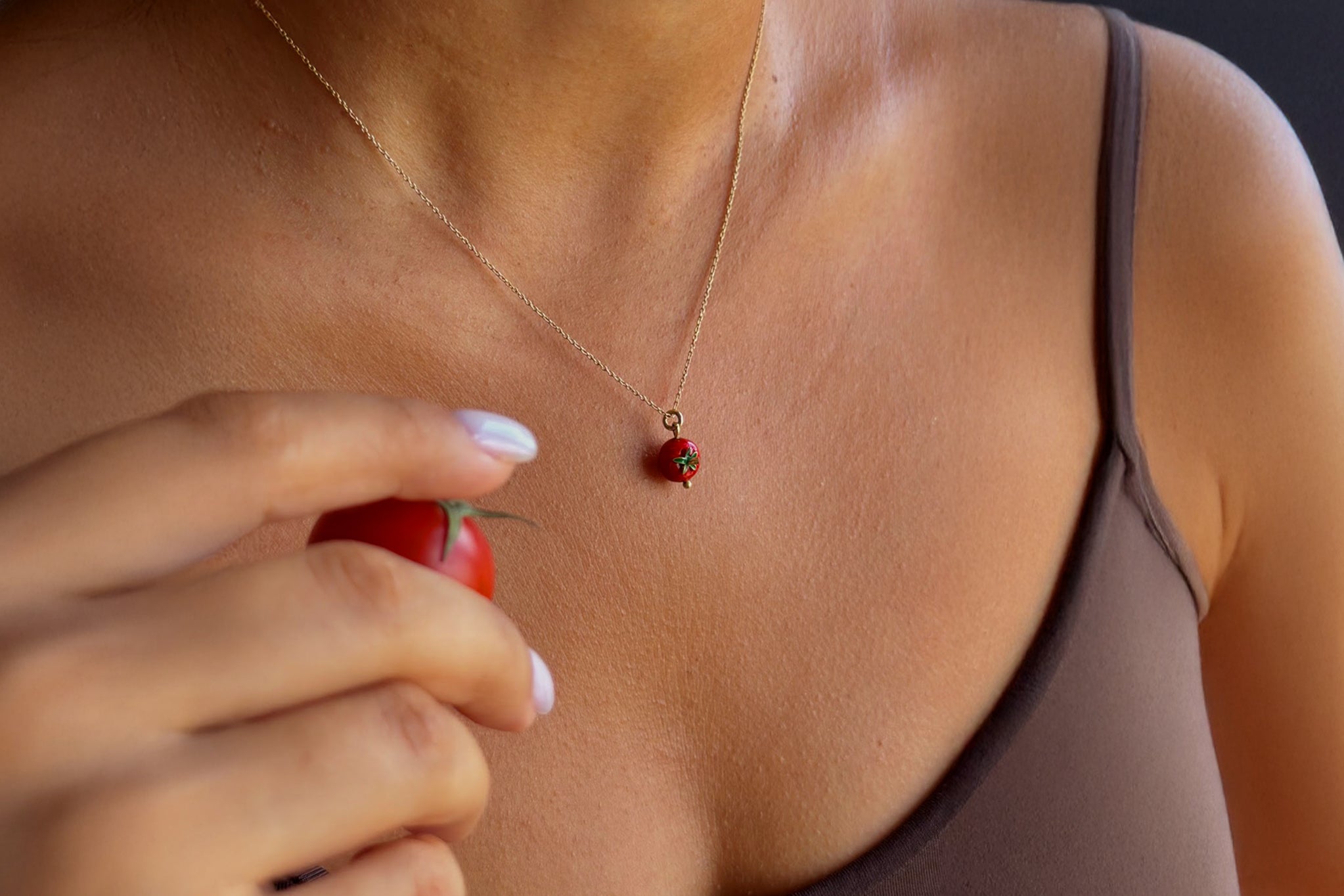 Tomato Necklace