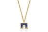 Arch Tetris Blue Necklace