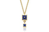 Mini Block Blue Necklace
