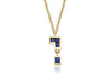 Tee Tetris Blue Necklace