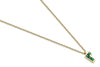 Corner Tetris Green Necklace