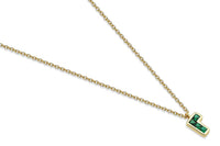 Corner Tetris Green Necklace