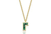 Corner Tetris Green Necklace