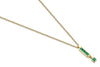 Line Tetris Green Necklace