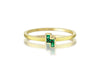 Zigzag Tetris Green Ring