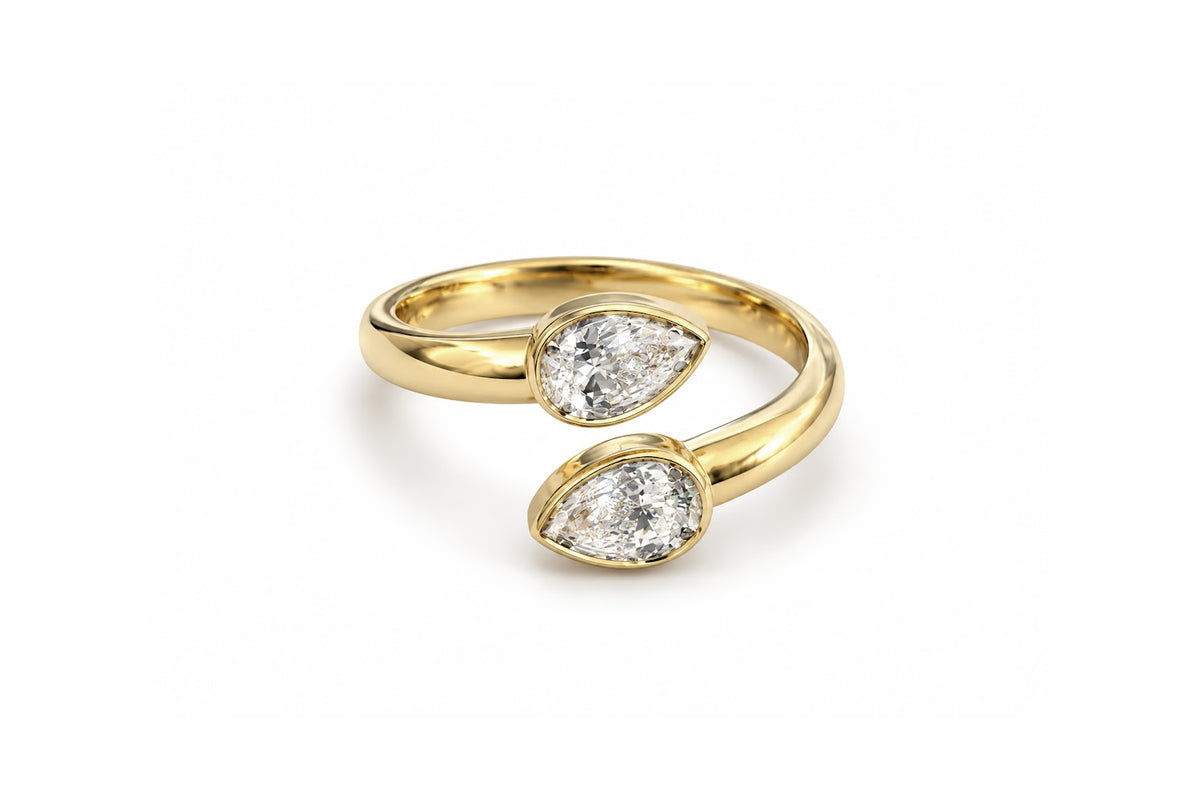 Double Pear Ring