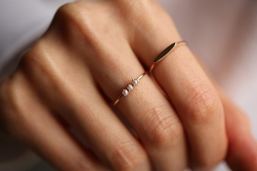 Üç Sıra İnci Yüzük