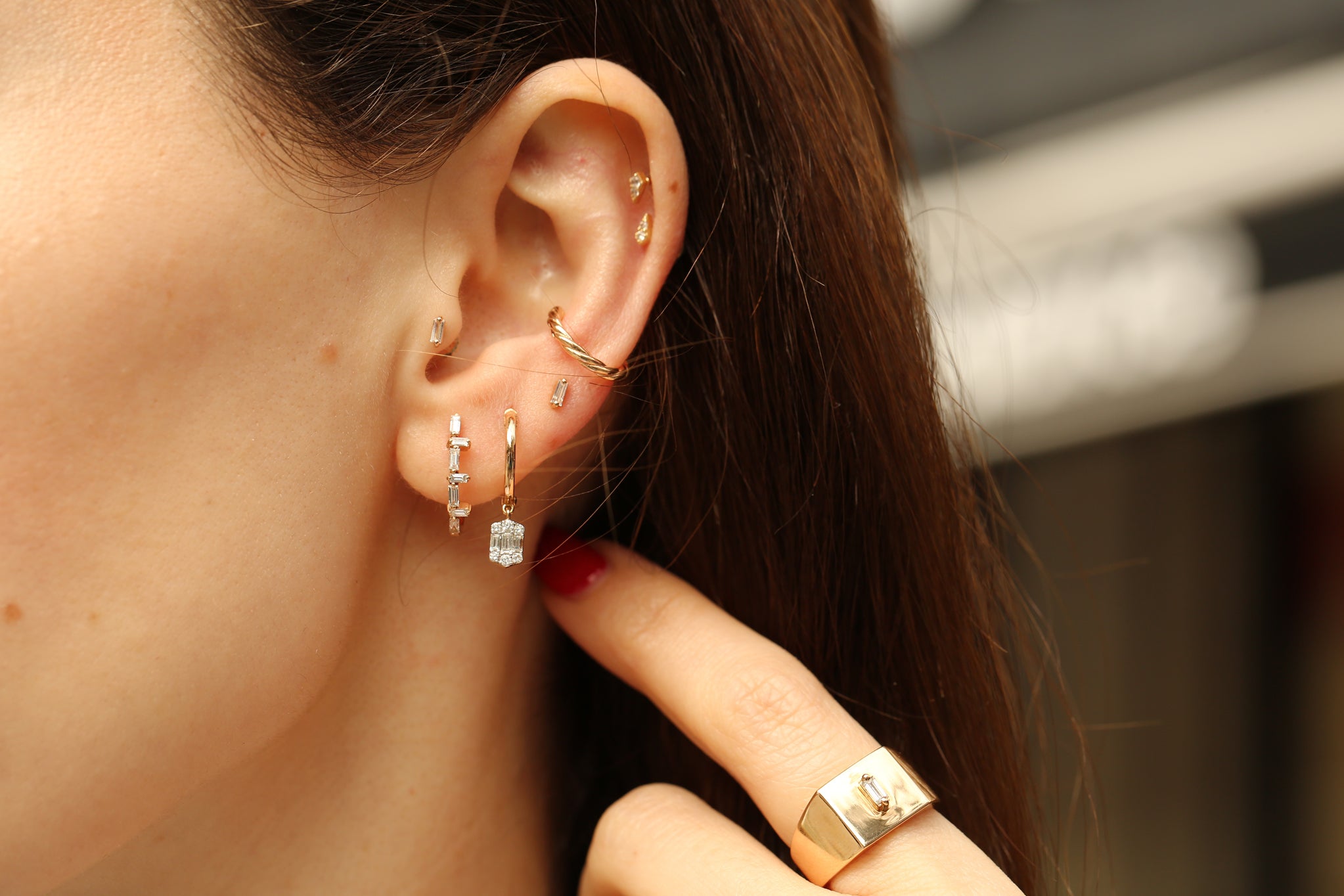 Baget Küpe Altıgen