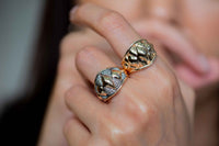 Bold Cognac Ring
