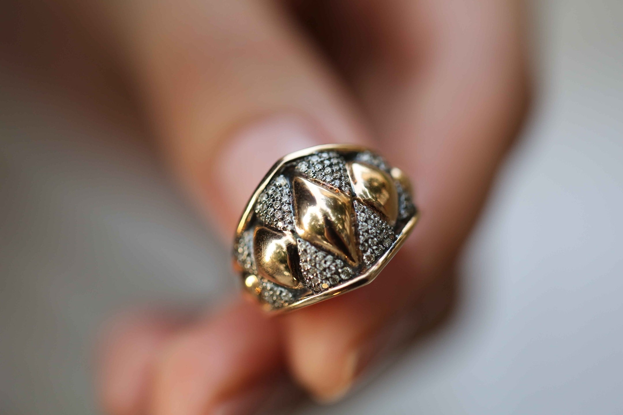 Bold Cognac Ring