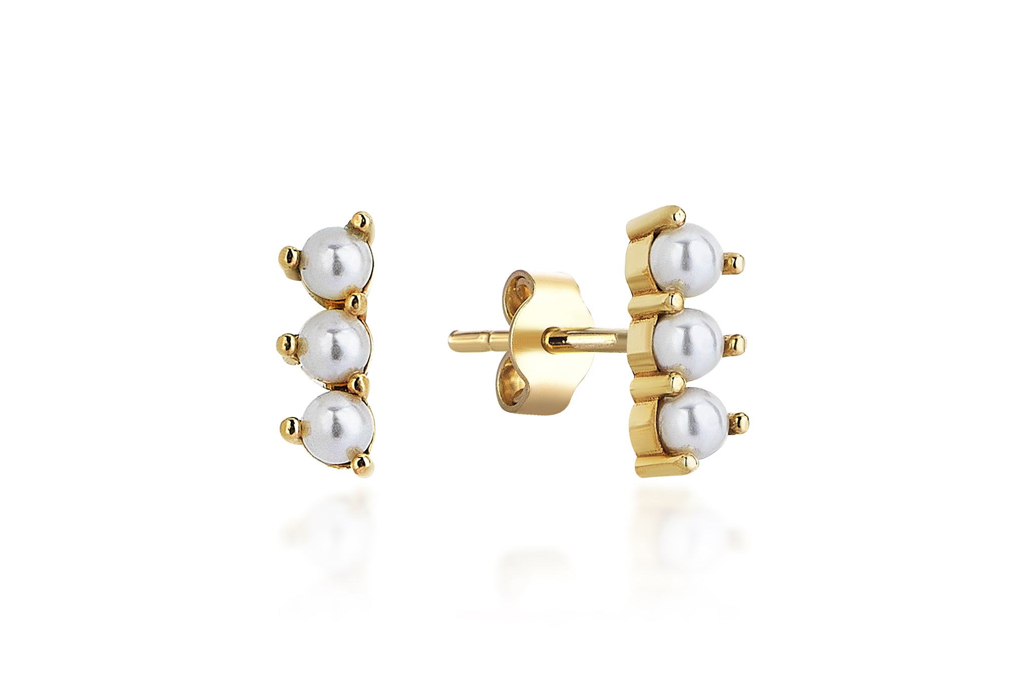 Üç Sıra İnci Küpe