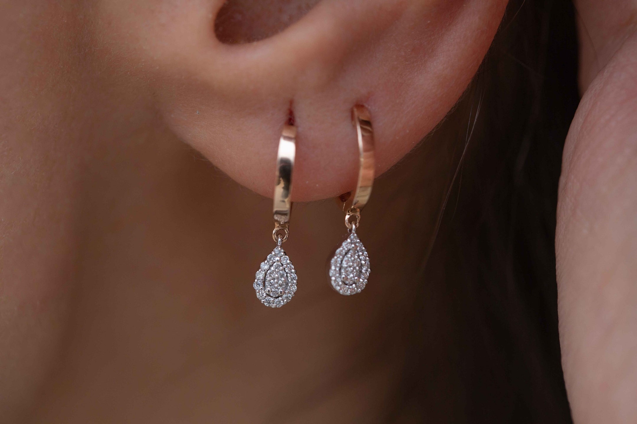 Damla Pırlanta Küpe 2.0