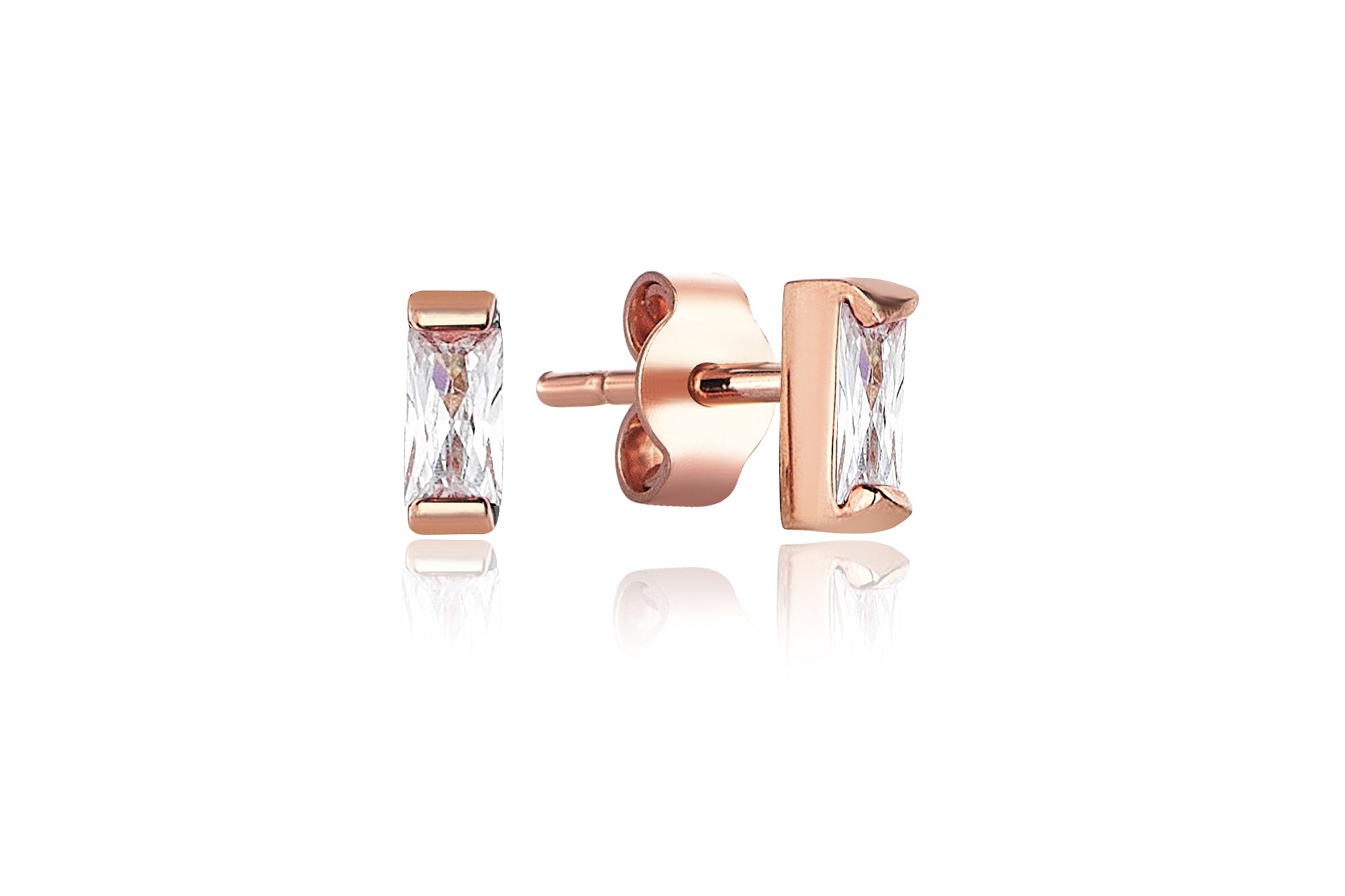 Swarovski Taşlı Baget Küpe