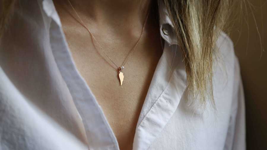 İnci Taşlı Melek Kanadı