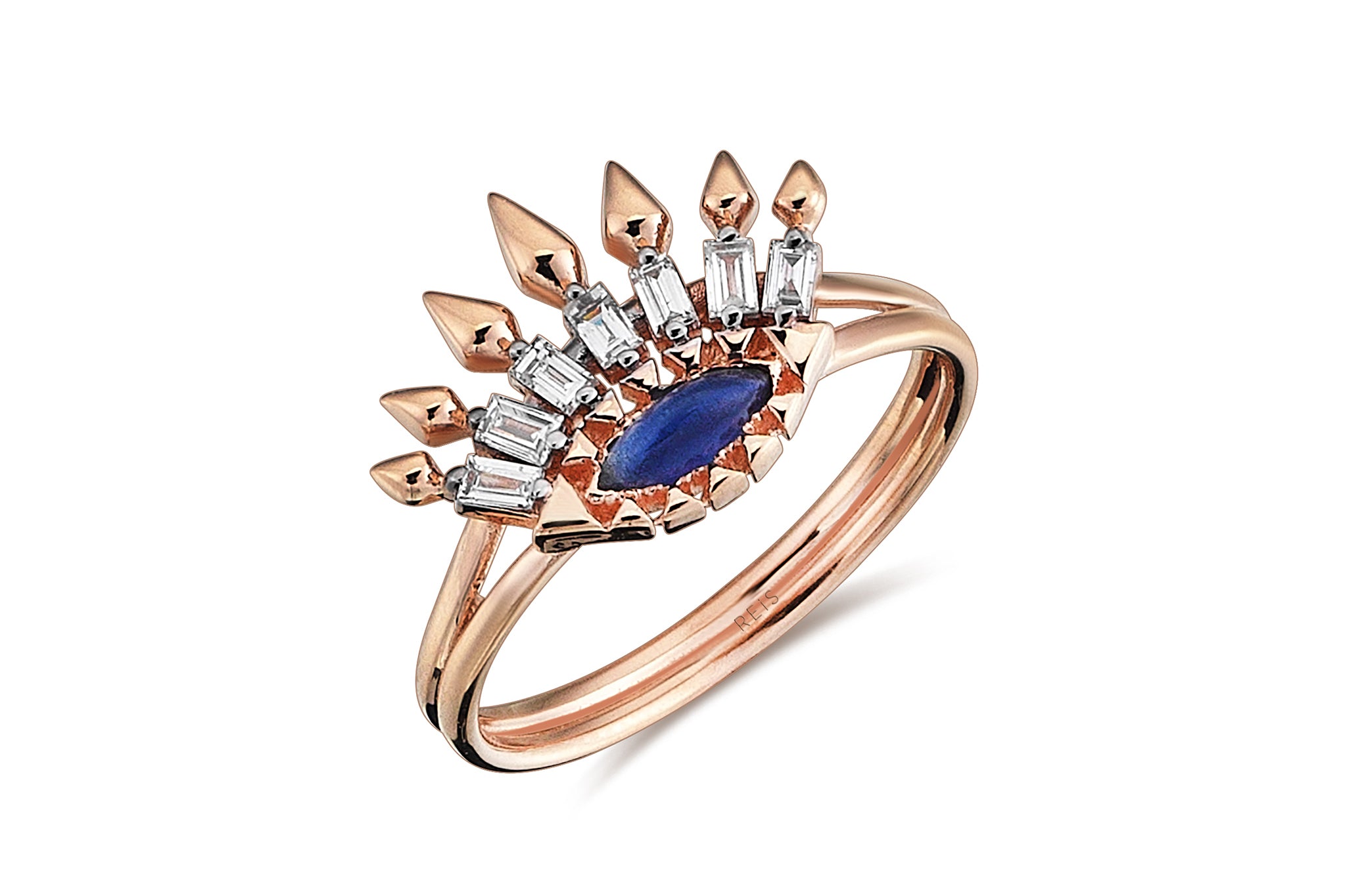 Mavi İstiridye Bar Yüzük