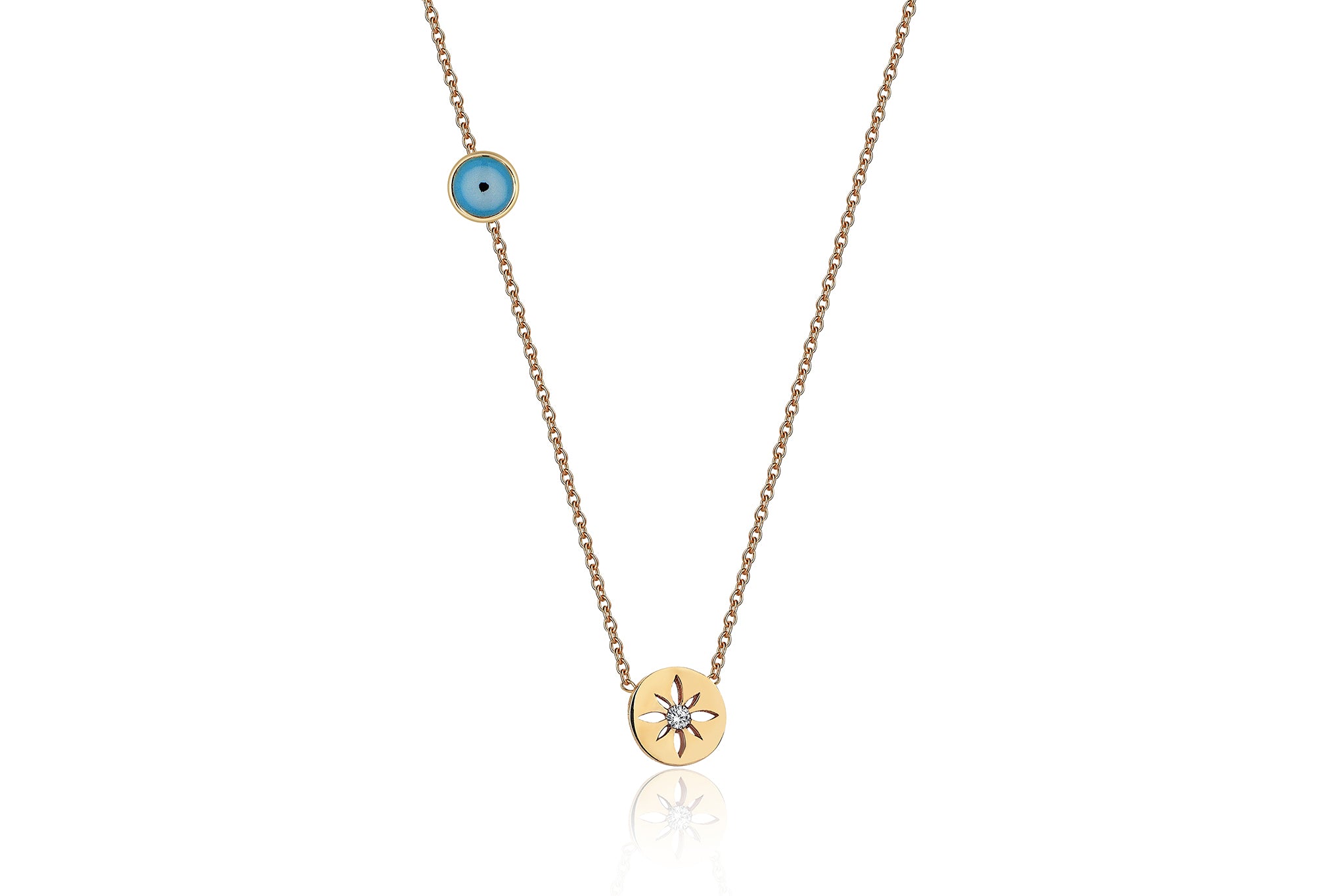 Mineli Kutup Yıldızı Kolye