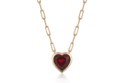 Heart Ruby Kolye
